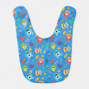 Monsters Time Baby Bib