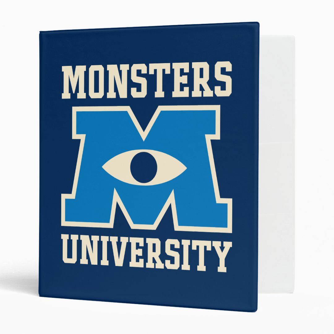 Monsters University Blue Logo Binder | Zazzle