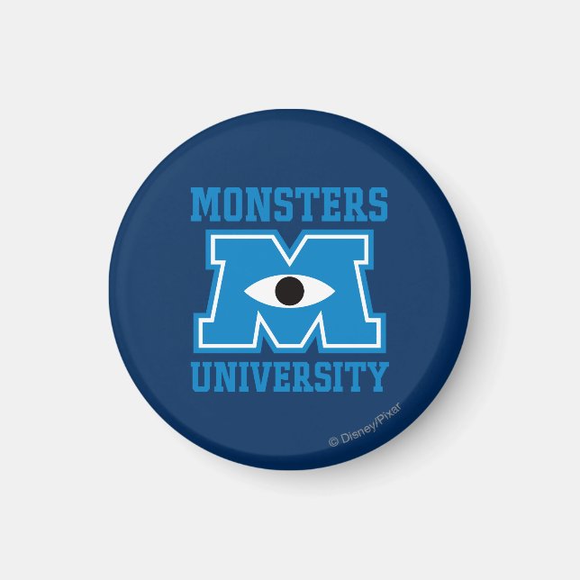 Monsters University Blue Logo Magnet (Front)