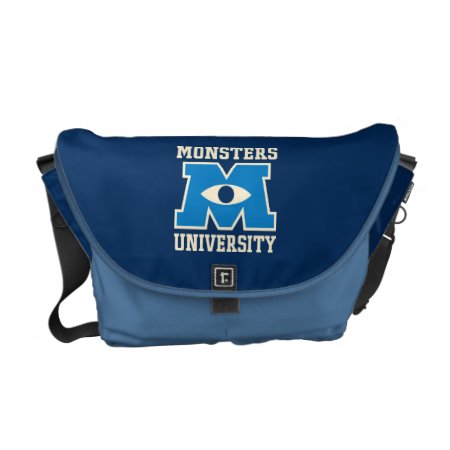 Monsters University Blue Logo Messenger Bag