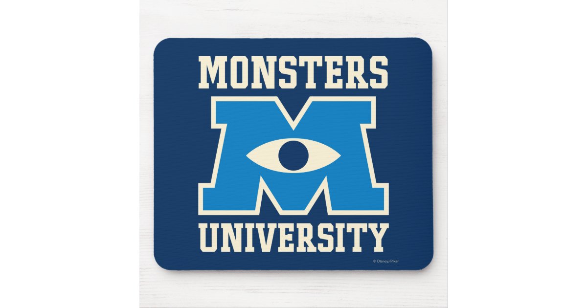 Monsters University Blue Logo Mouse Pad | Zazzle