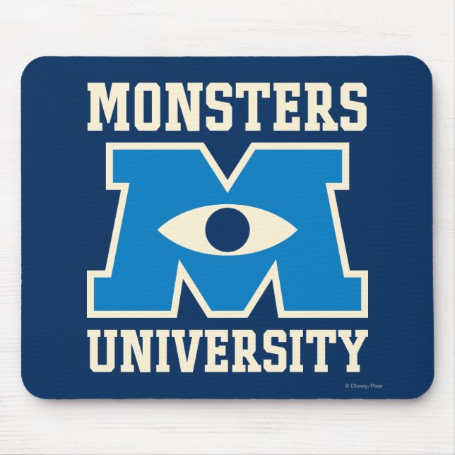 Monsters University Blue Logo Mouse Pad (Front)