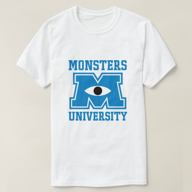 Monsters University Blue Logo T-Shirt, Men's, Size: Medium, White