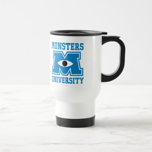 Monsters University Blue Logo Travel Mug (Right)