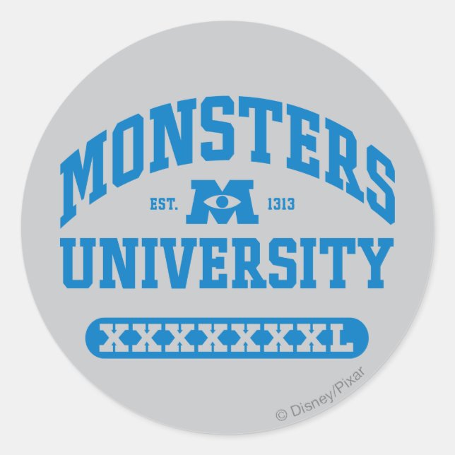 Monsters University - Est. 1313 Classic Round Sticker (Front)