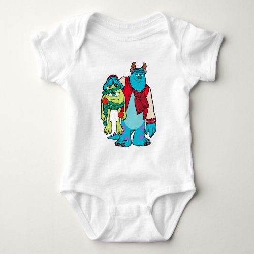 Monsters University  Mike  Sulley Holiday Cheer Baby Bodysuit