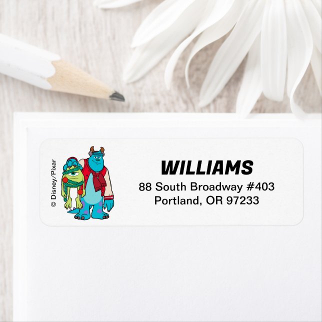 Monsters University | Mike & Sulley Holiday Cheer Label (Insitu)