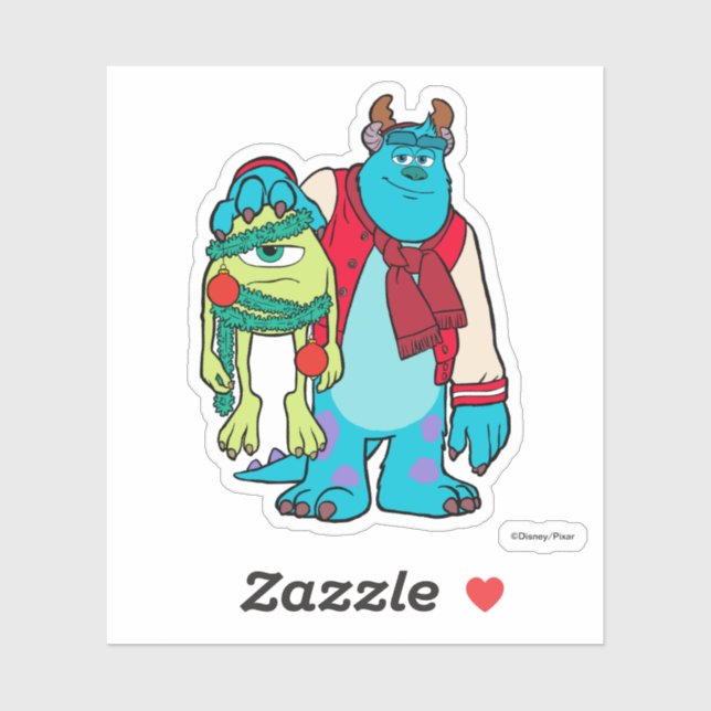 Monsters University | Mike & Sulley Holiday Cheer Sticker (Sheet)
