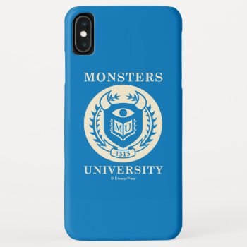 Monsters University Mu Seal - Dark Iphone Xs Max Case by disneypixarmonsters at Zazzle