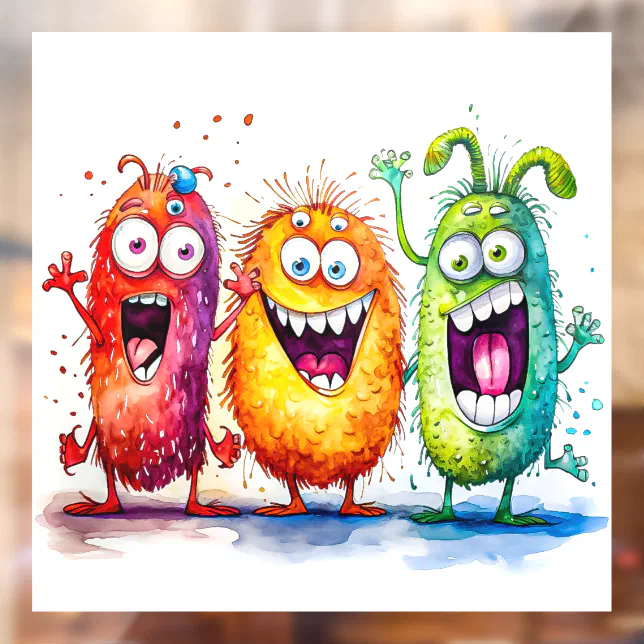 Window Knocking Monster Monsters Window Cling | Zazzle