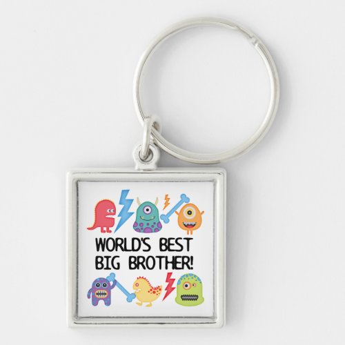 Monsters World Best Big Brother Keychain