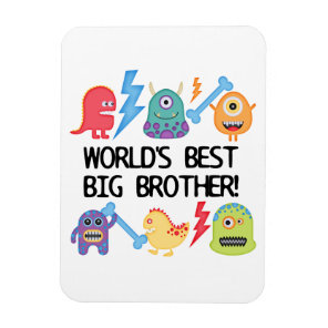 Monsters World Best Big Brother Magnet
