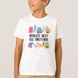 Monsters World Best Big Brother T-Shirt