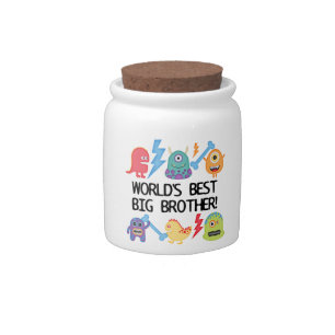 Monsters World's Best Big Brother Candy Jar