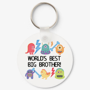 Monsters World's Best Big Brother Keychain
