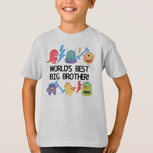 Monsters Worlds Best Big Brother T_Shirt