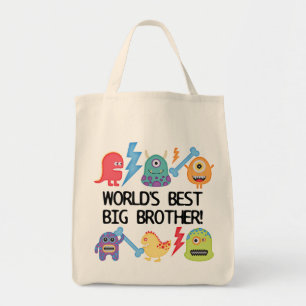 Monsters World's Best Big Brother Tote Bag