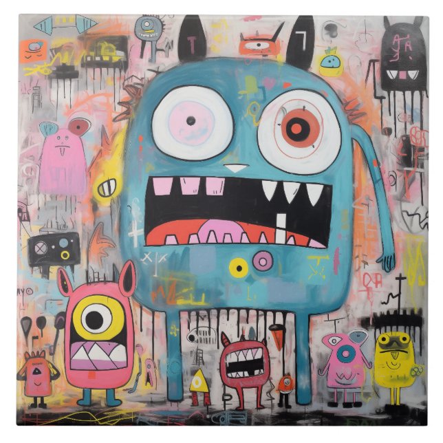 MonsterTile Ceramic Tile (Front)