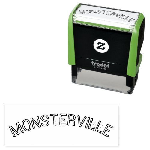  MONSTERVILLE  SCARY HALLOWEEN FUN MONSTER WORD SELF_INKING STAMP