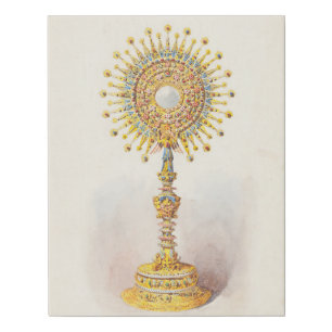 Monstrance Eucharist Canvas Print - Catholic Decor