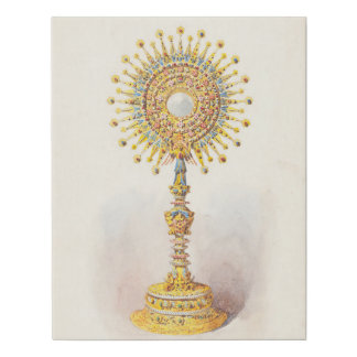 Monstrance Eucharist Canvas Print - Catholic Decor