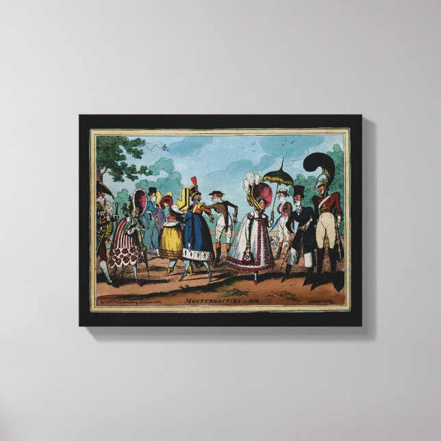 Monstrosities of 1818 ~ 14.67x11 .75 Thick Canvas Print (Front)