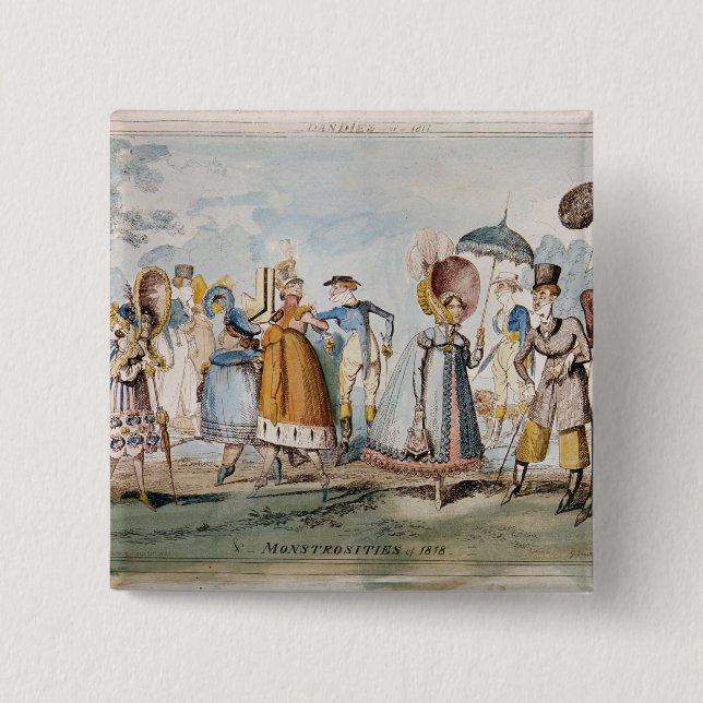 Monstrosities of 1818 button (Front)