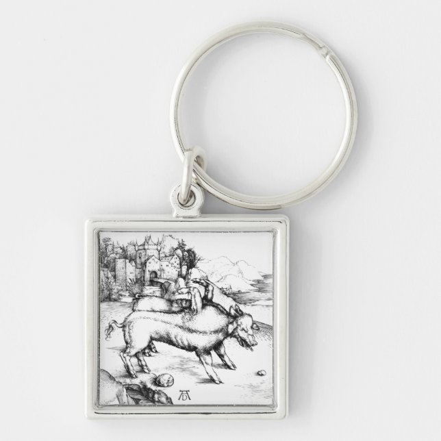 Monstrous Pig Keychain (Front)