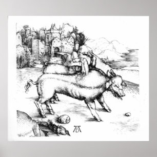 Monstrous Pig Poster