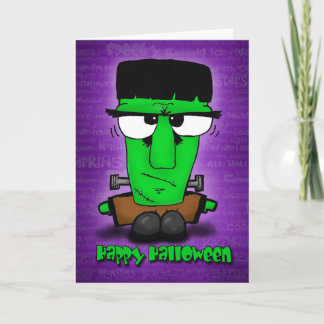 Monstrously Fun Frankie Halloween Card