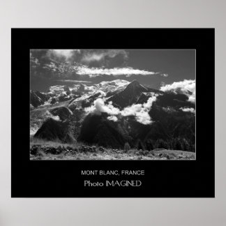 MONT BLANC, CHAMONIX, FRANCE POSTER