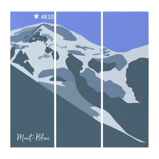 mont Blanc, Chamonix, mountain art (Front)