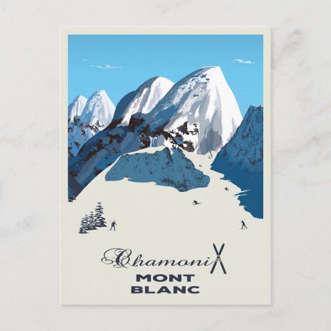 Mont Blanc, Chamonix, Postcard (Front)