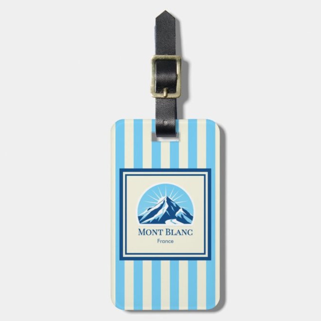 Mont Blanc France mountain Luggage Tag (Creator Uploaded)