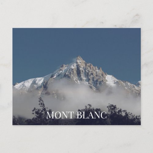 Mont Blanc France Postcard