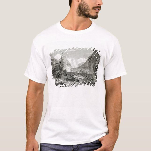 Mont Blanc from the Baths of St. Didier T-Shirt (Front)