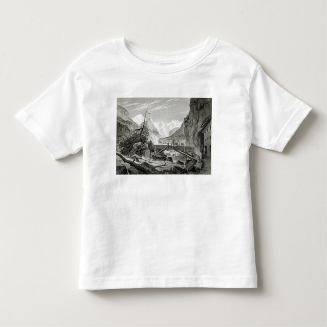 Mont Blanc from the Baths of St. Didier Toddler T-shirt (Front)