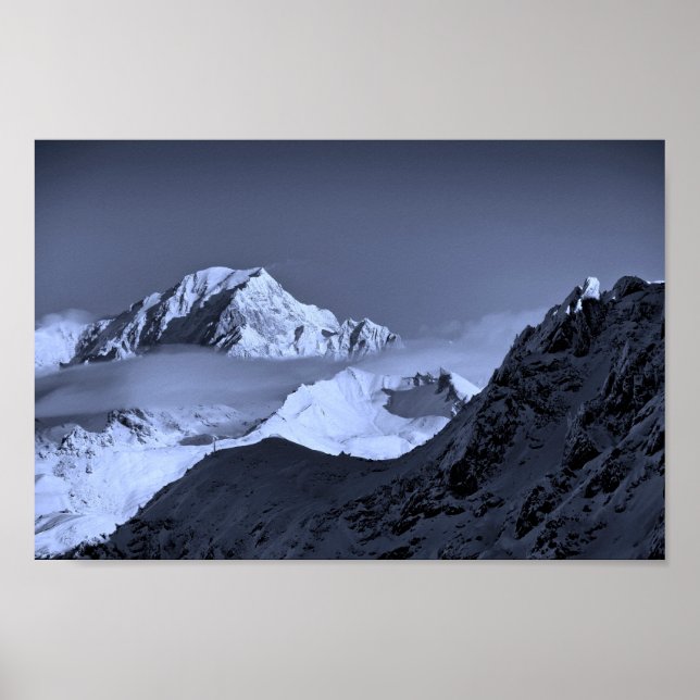 Mont Blanc Les Arcs French Alps France Poster (Front)