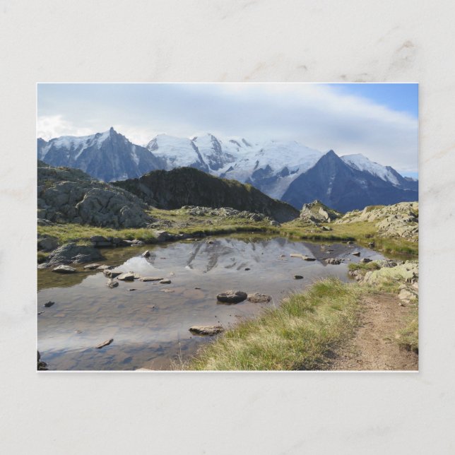 Mont Blanc massif Postcard (Front)