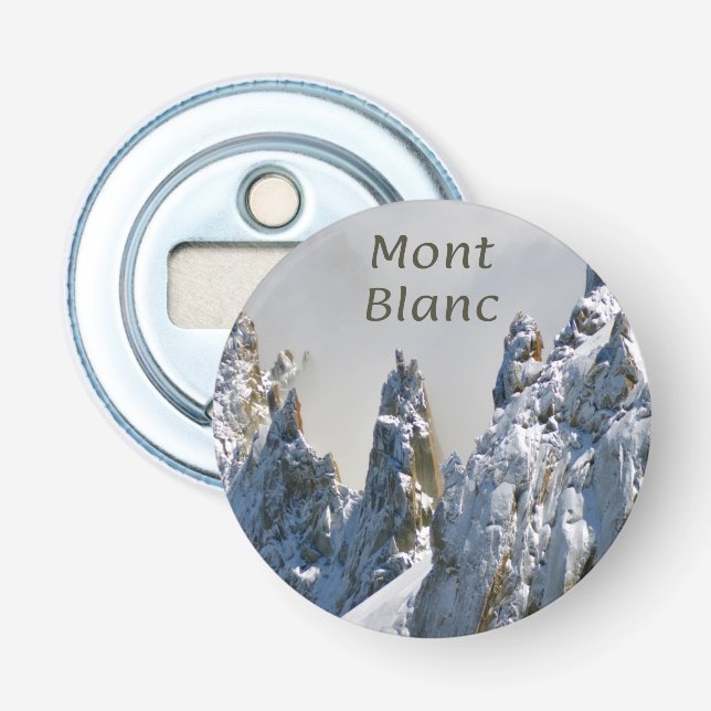 Mont Blanc Monte Bianco White Mountain Alps Europe Bottle Opener (Front)