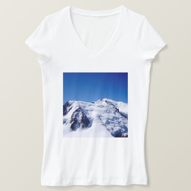 Mont Blanc mountain massif T-Shirt (Design Front)
