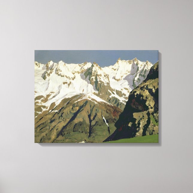 Mont Blanc Mountains, 1897 Canvas Print (Front)