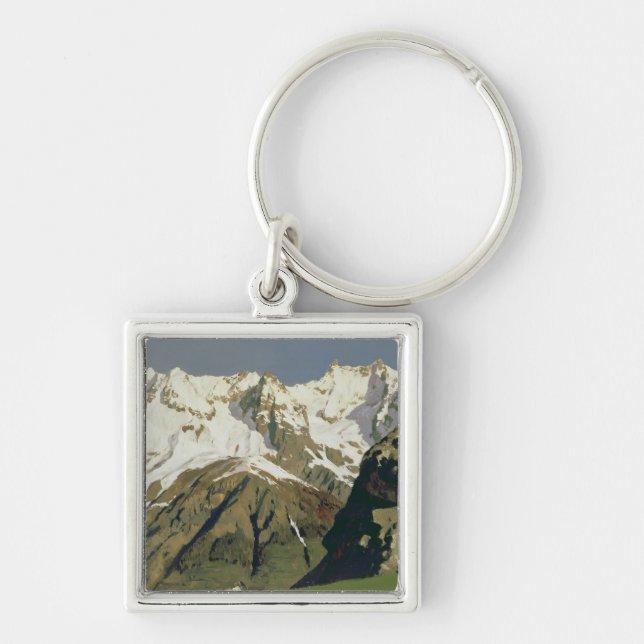 Mont Blanc Mountains, 1897 Keychain (Front)