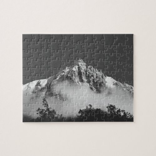 Mont Blanc Mountains Alps Chamonix France Jigsaw Puzzle