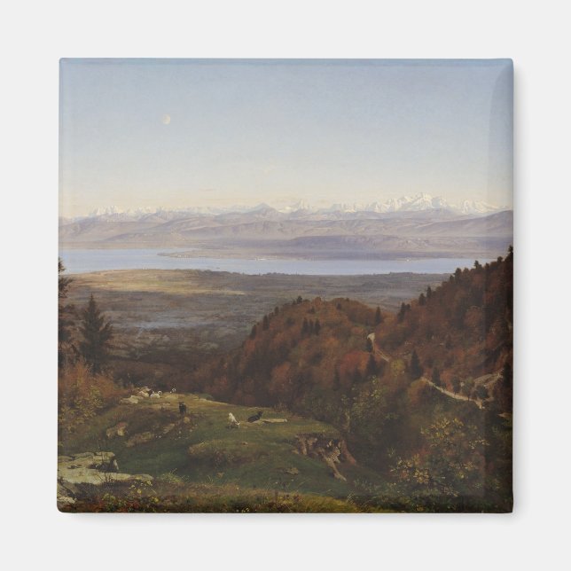 Mont-Blanc seen from Saint-Cergues, 1869 Magnet (Front)