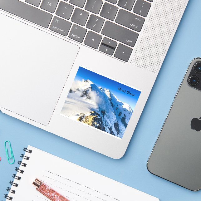 Mont Blanc Sticker (Laptop w/ iPhone)