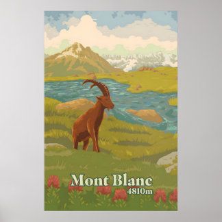 Mont Blanc Travel Poster