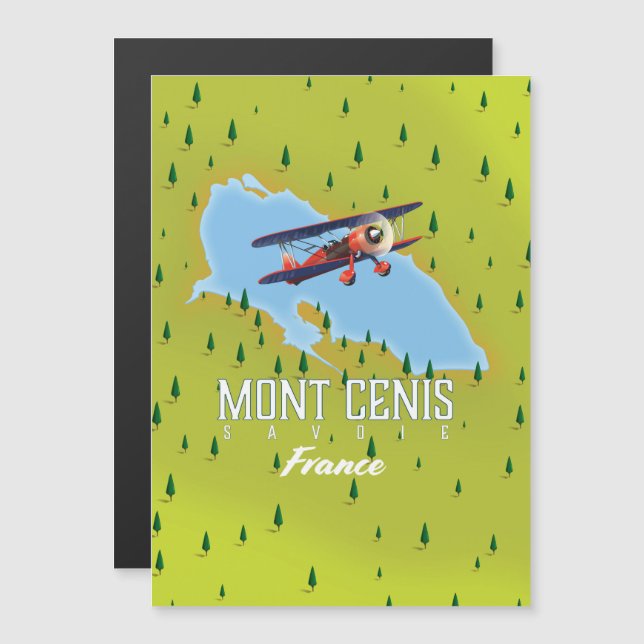Mont Cenis Savoie, france Map (Front/Back)
