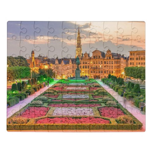 Mont des Arts Brussels Belgium stylized Jigsaw Puzzle