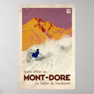Mont Dore - Vintage Effect Poster